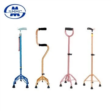 2-section Adjustable Walking Stick with 4 Legs