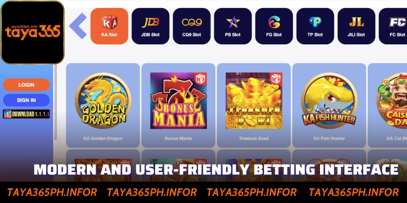 Modern and User-Friendly Betting Interface